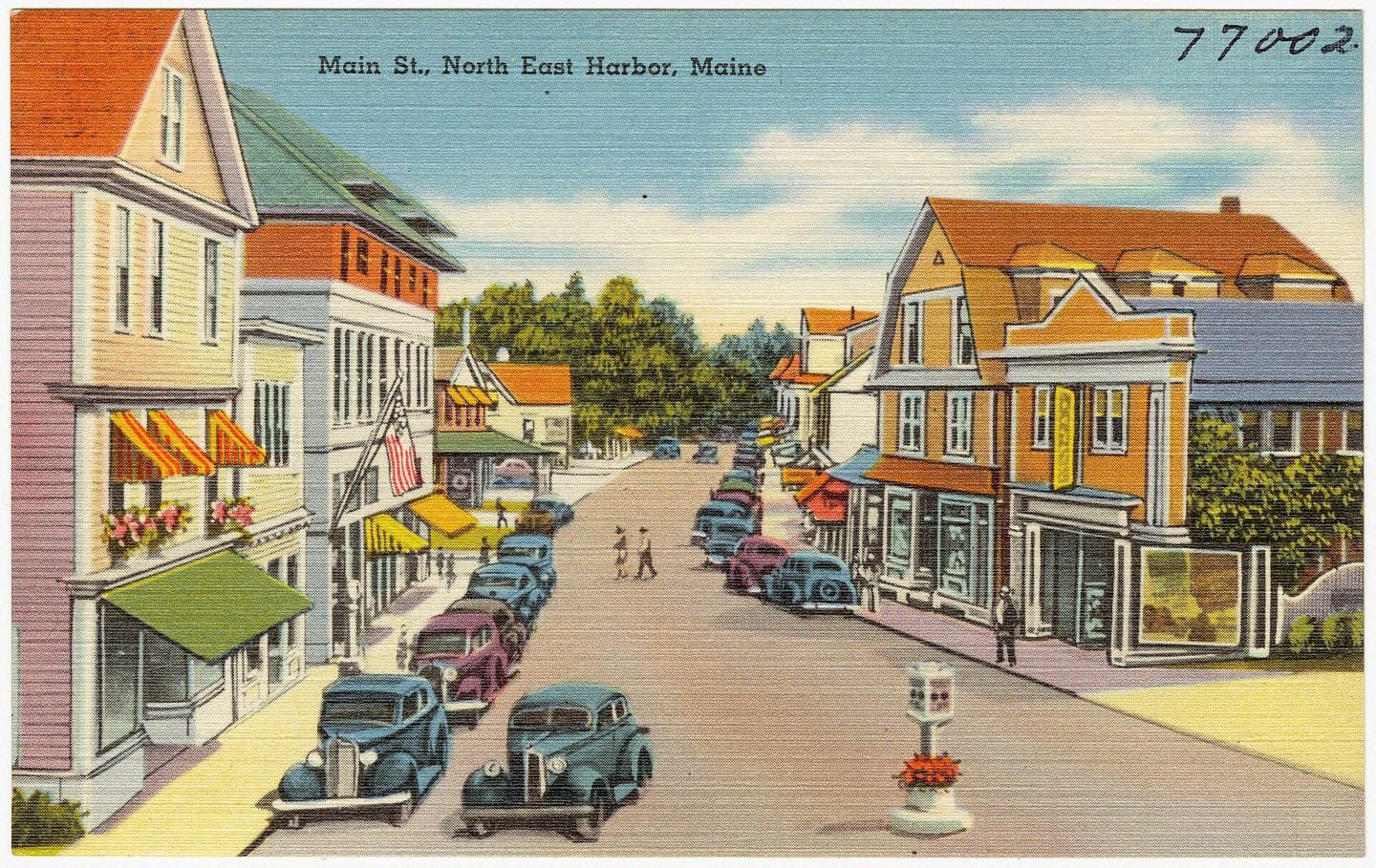 Main Street in Northeast Harbor, Maine