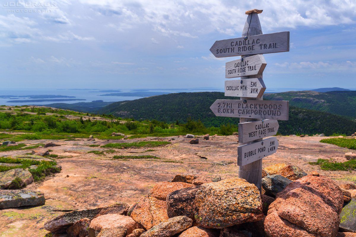 Cadillac Mountain near Bar Harbor, Maine